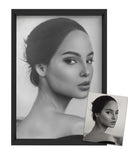 Custom Portrait-Frame 1-hand painted portraits from photos-Lecce Art