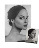 Custom Portrait-No frame-hand painted portraits from photos-Lecce Art