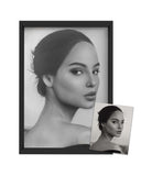 Large Portrait-FRAME 1-hand painted portraits from photos-Lecce Art