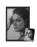 Large Portrait-FRAME 1-hand painted portraits from photos-Lecce Art