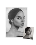 Large Portrait-FRAME 2-hand painted portraits from photos-Lecce Art